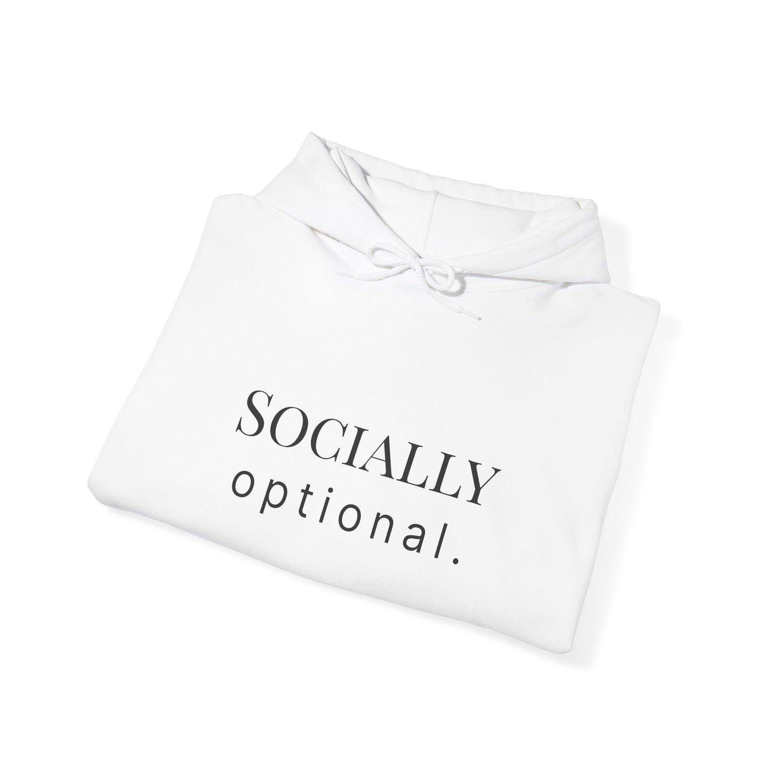socially optional. hoodie socially optional. hoodie