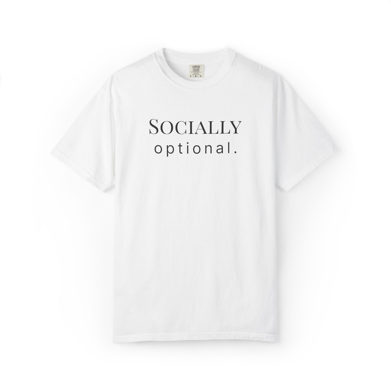 socially optional. t shirt socially optional. t shirt