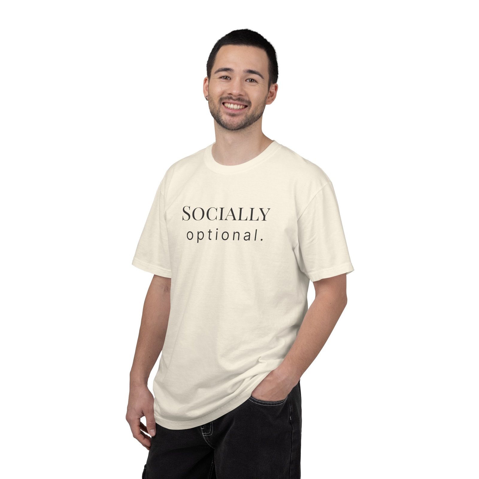 socially optional. t shirt socially optional. t shirt