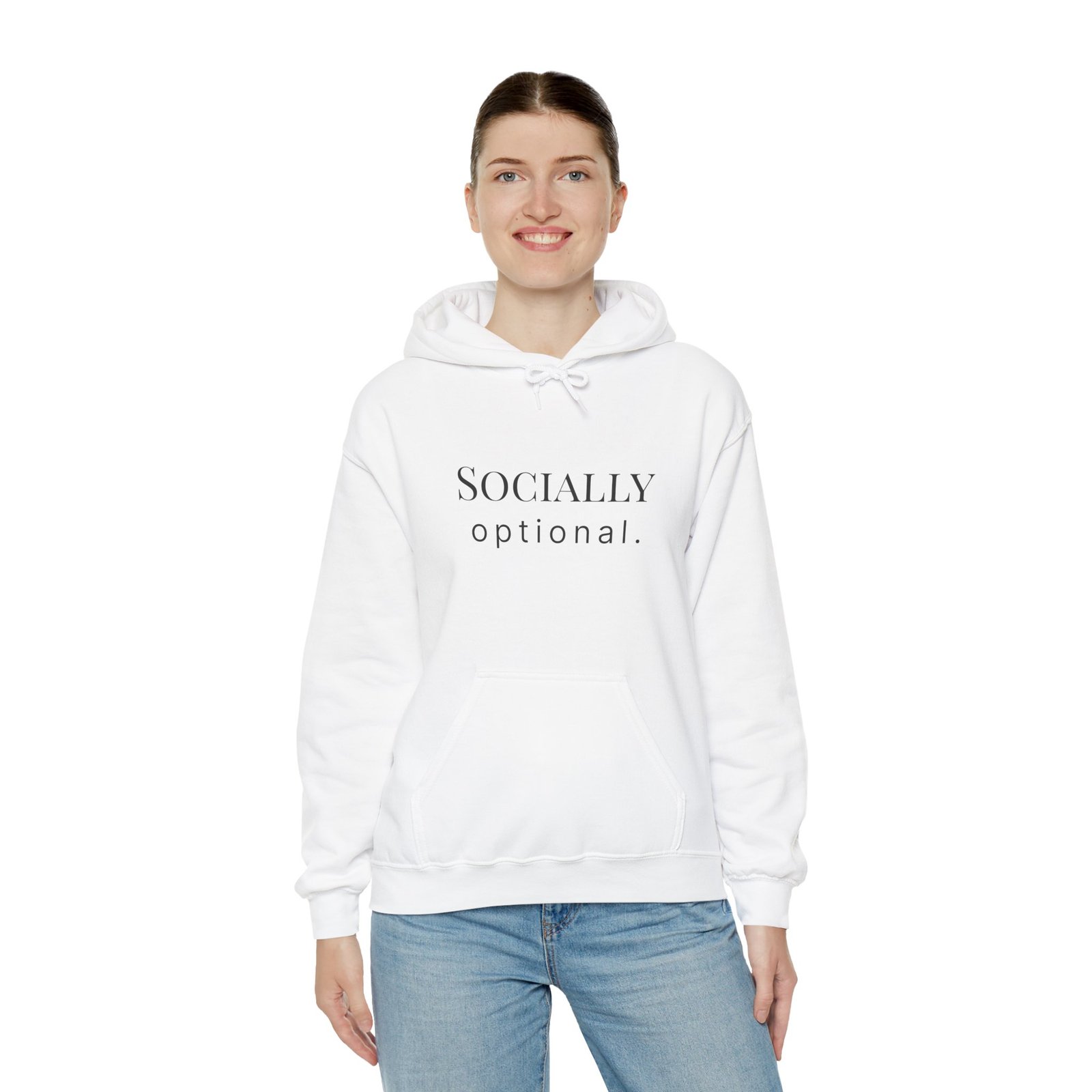 socially optional. hoodie socially optional. hoodie
