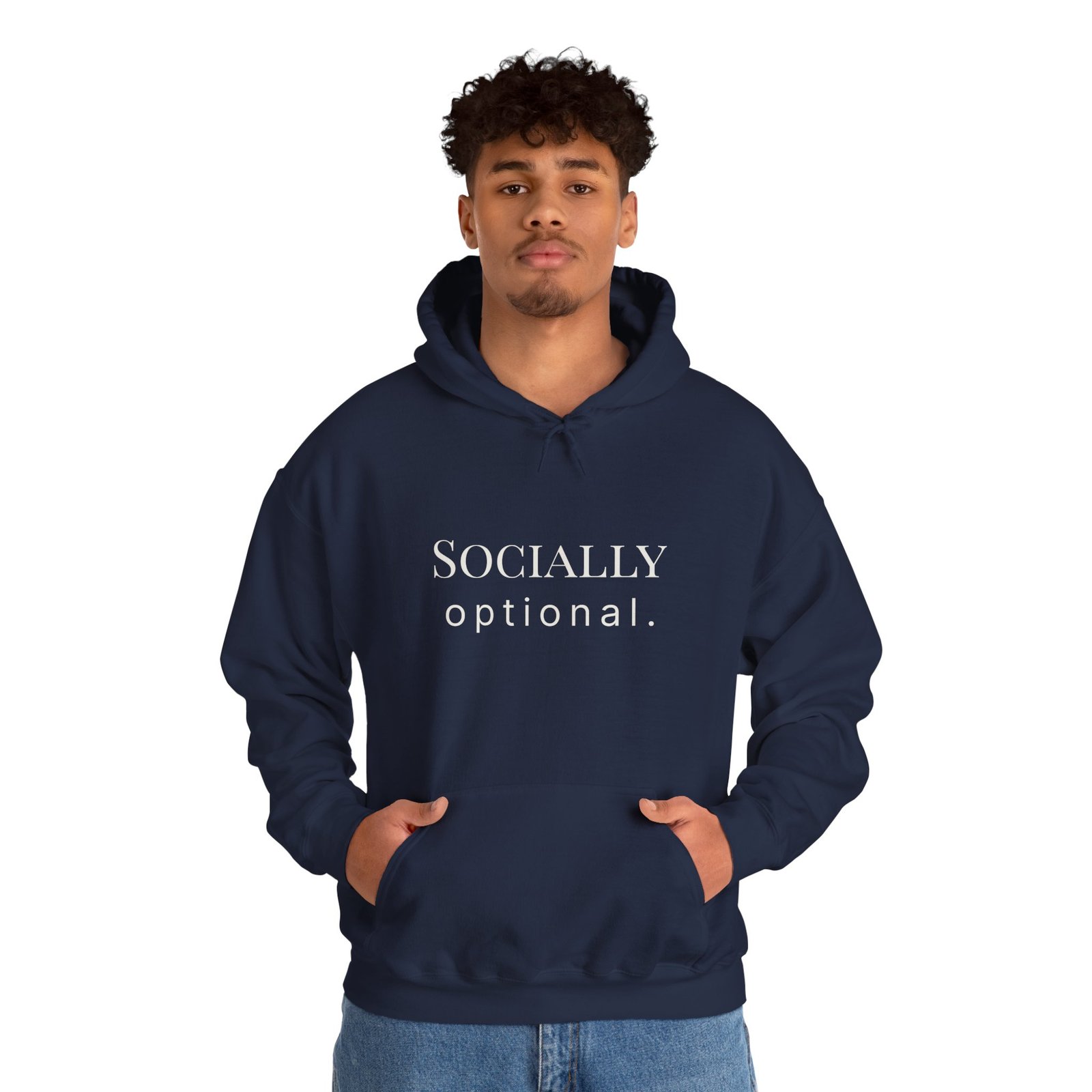 socially optional. hoodie socially optional. hoodie