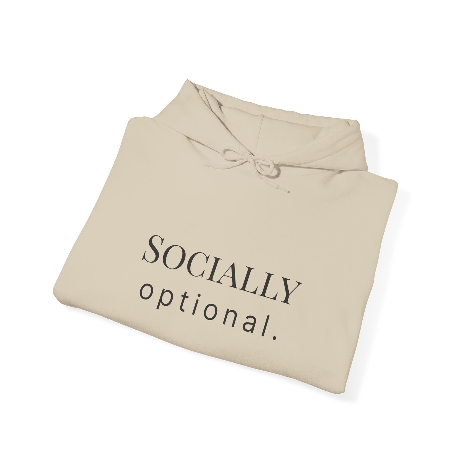 socially optional. hoodie socially optional. hoodie