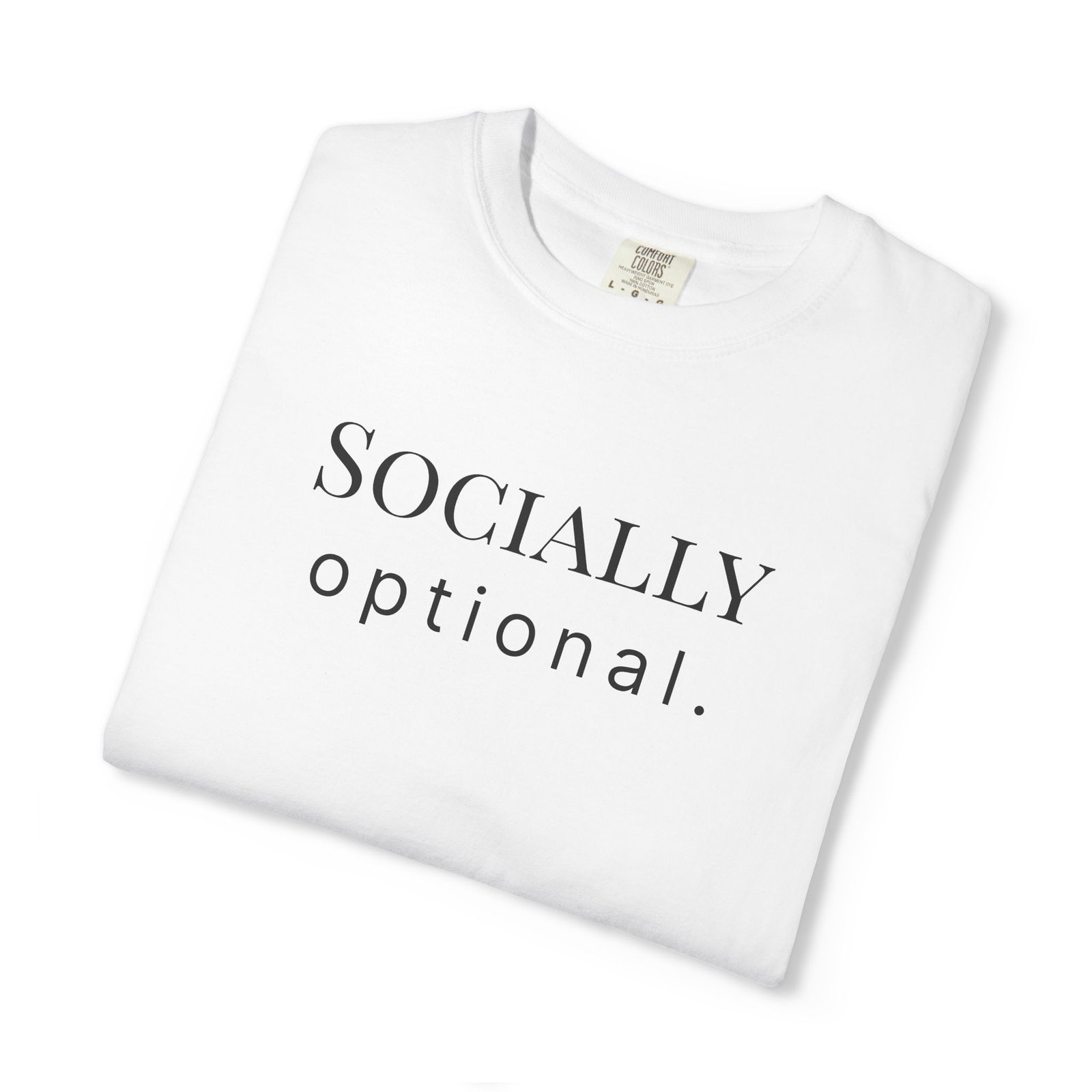 socially optional. t shirt socially optional. t shirt