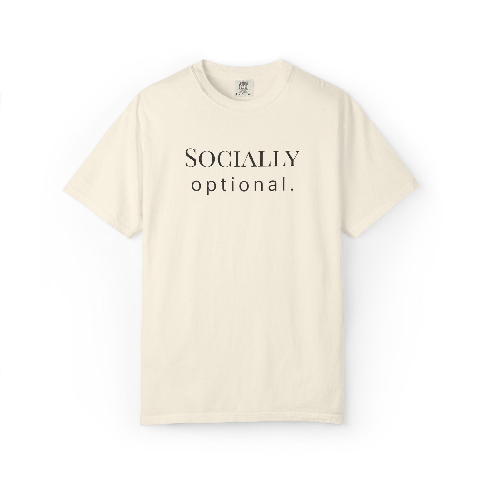 socially optional. t shirt socially optional. t shirt