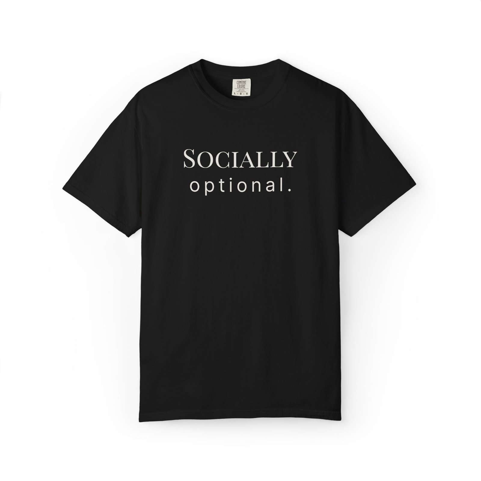 socially optional. t shirt socially optional. t shirt