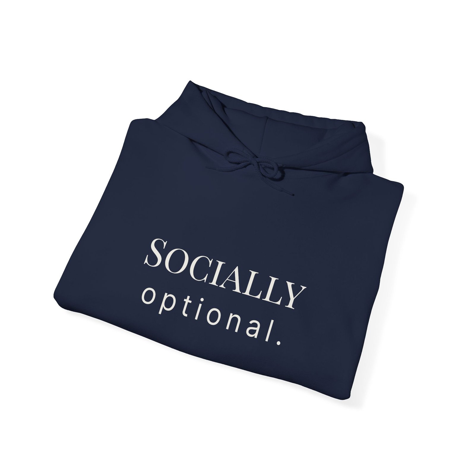 socially optional. hoodie socially optional. hoodie